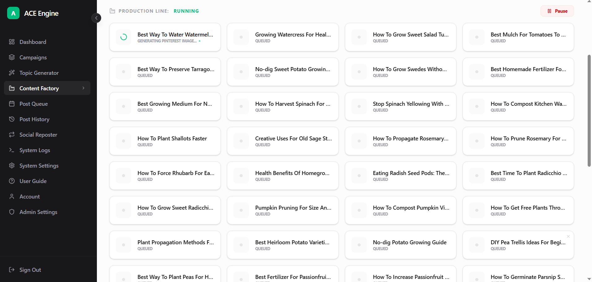 Content Factory Production Queue...