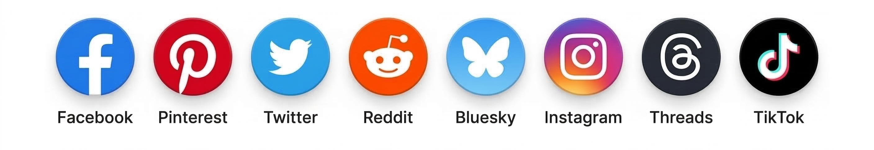 Supported Social Networks